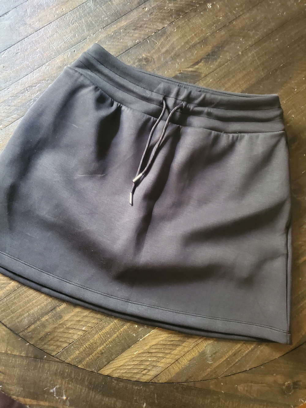 all in motion Black Drawstring Waist Skort